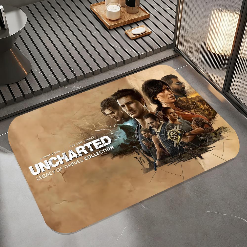Игровой коврик U-Uncharted, коврик для ванной из диатомита, быстросохнущий, впитывающий, нескользящий коврик для двери