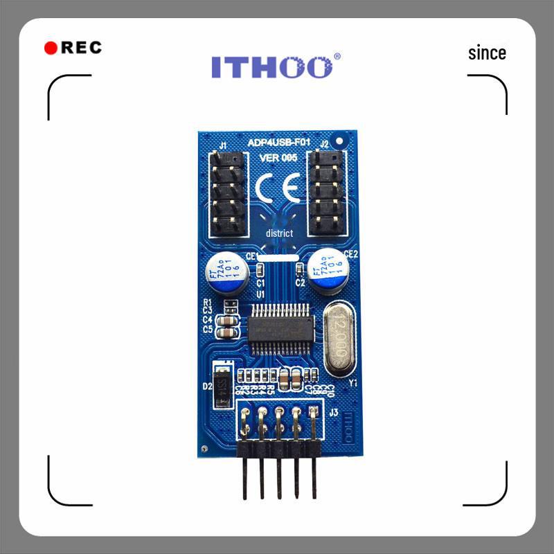 Адаптер USB 1-to-2 для материнской платы, интерфейс USB 2.0 9-контактный на двойной 9-контактный