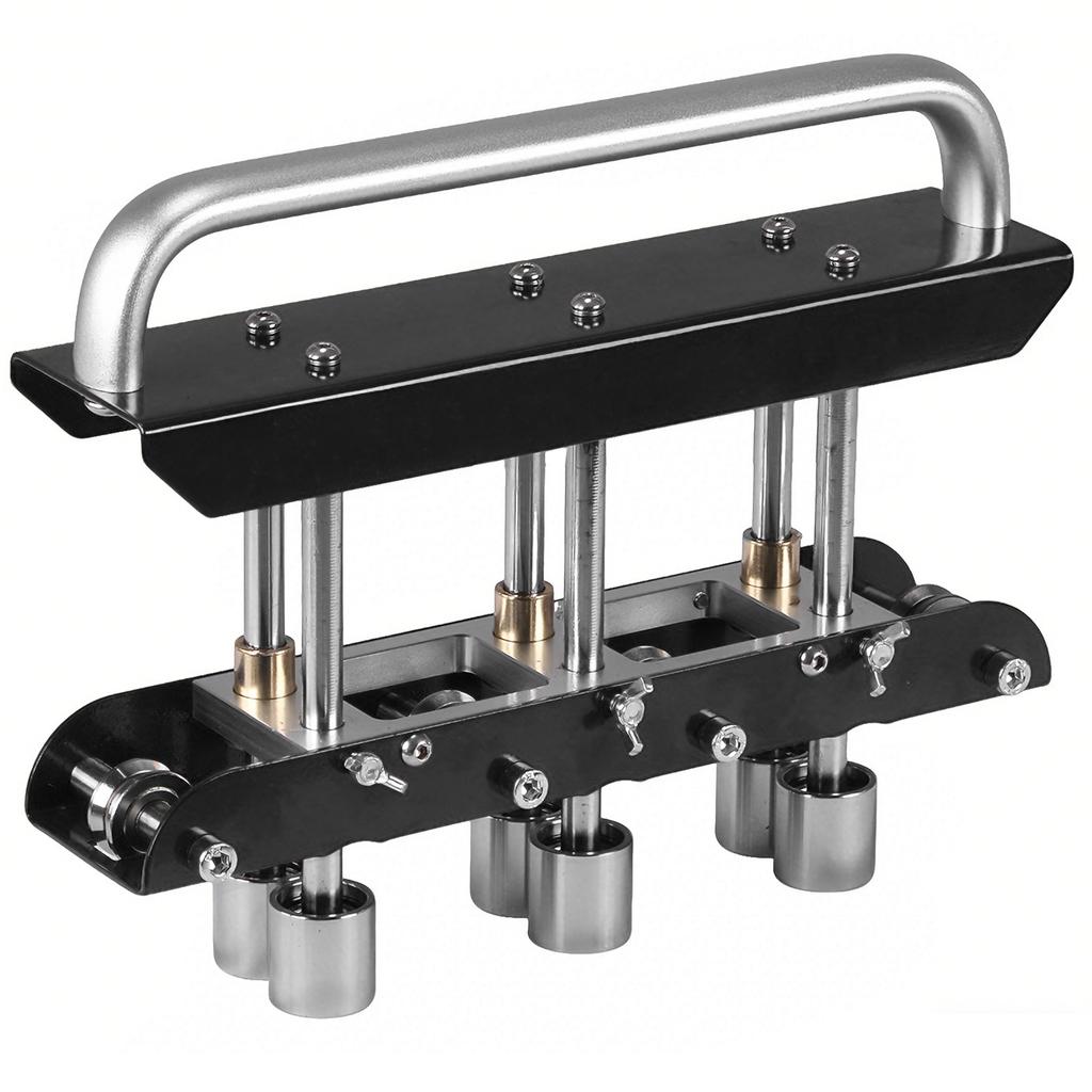3 Station Verge Roller Bender 0-90° Bending Angle Large Radius Sheet Metal Brake with Aluminum Alloy Handle for 13-130mm Bends