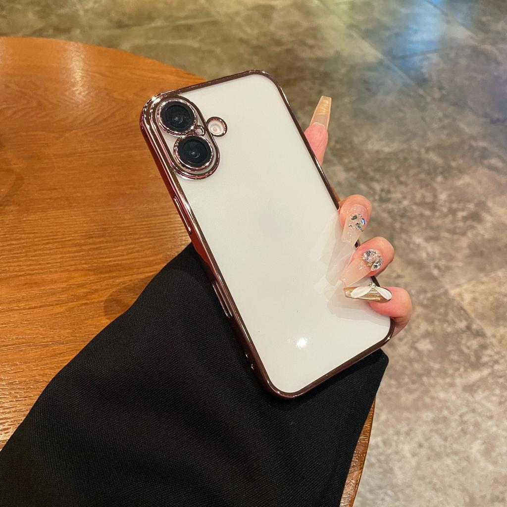 Чехол для полной защиты объектива iPhone 16 15 14 13 12 11 Pro Max, чехол с роскошным покрытием, прозрачный силиконовый мягкий чехол для 16 ProMax