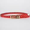 Leather Braided Thin Belt For Woman Dress Shirt Decorative Waist Strap  Pin Buckle Female Waistband Ladies Waist Rope