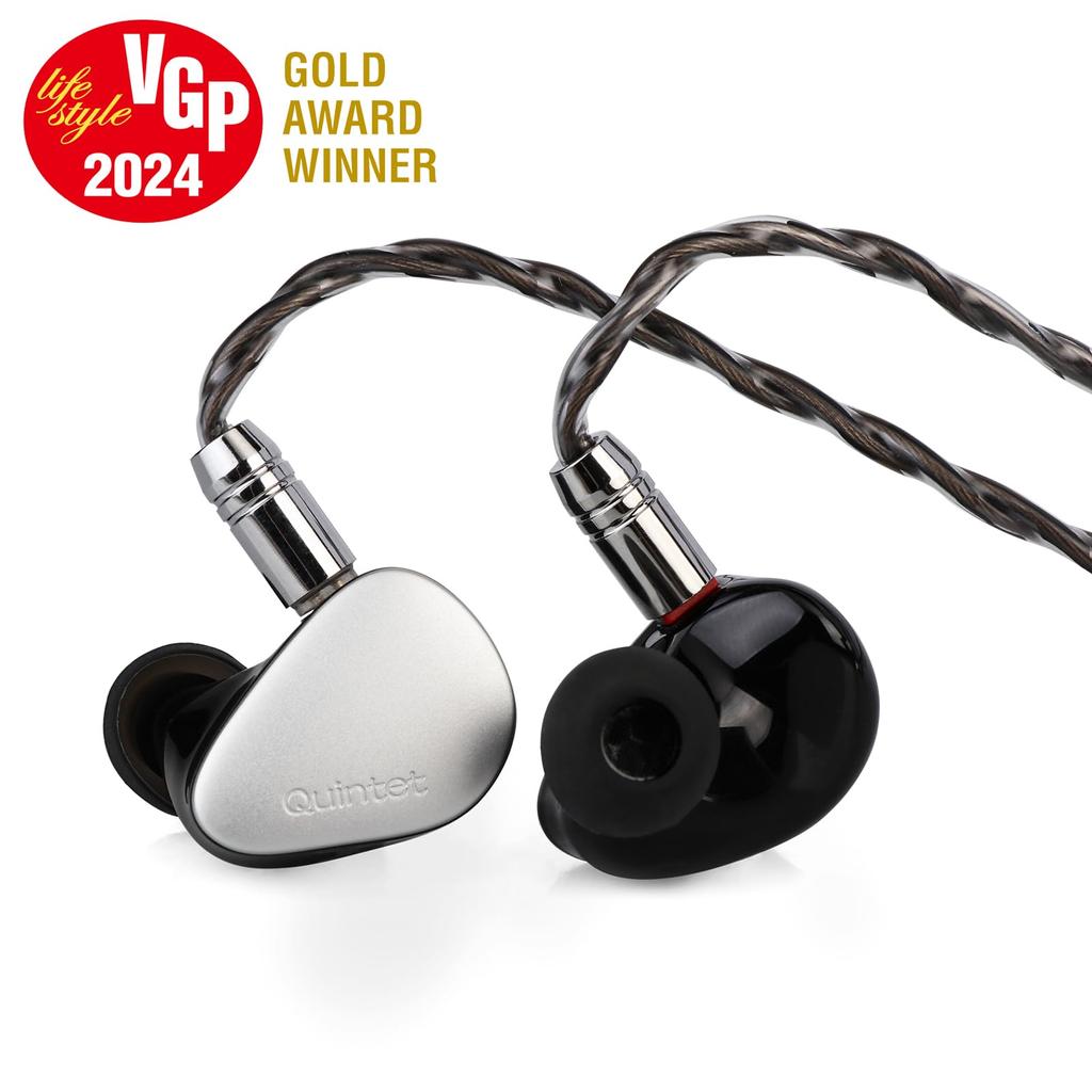 LINSOUL Kiwi Ears Quintet Hybrid Type DLC Dynamic Diaphragm 2 BA Diaphragms 1 PZT Diaphragm 1 Base Plane Drive Diaphragm HIFI Earphones Ergonomically