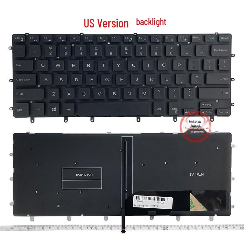 Compatible Keyboard for DELL XPS15 Models: 9550, 9560, 9570, M5510, P56F