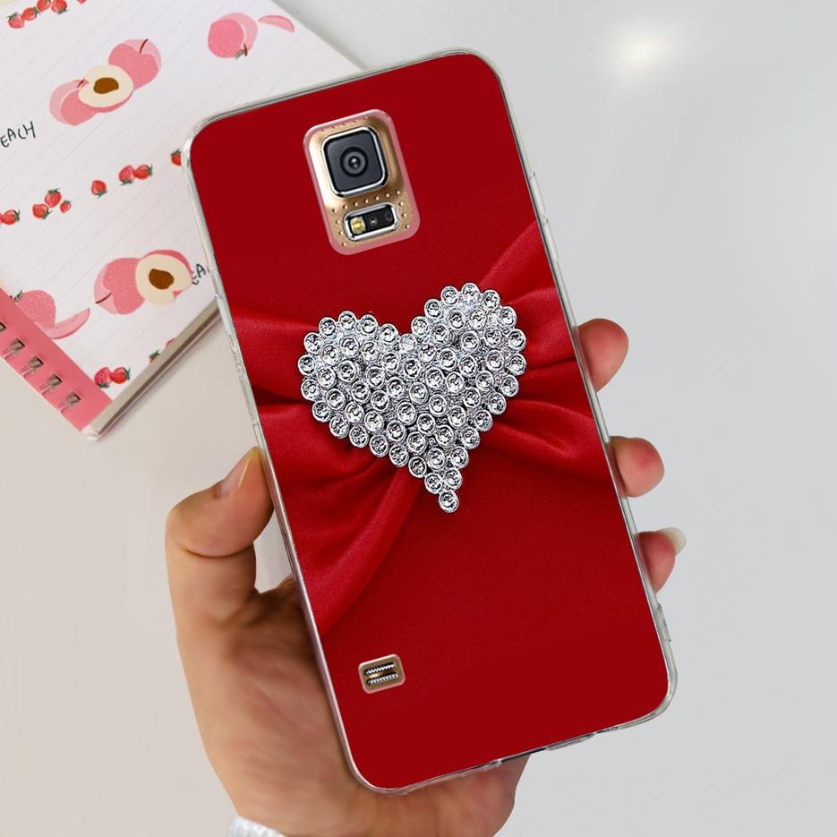 Чехол для Samsung Galaxy S5 G900F G900I G900M G900A G900T Милый Расписной Чехол Мягкий ТПУ Чехол для Телефона Для Samsung S5 S 5 GalaxyS5 Сумки