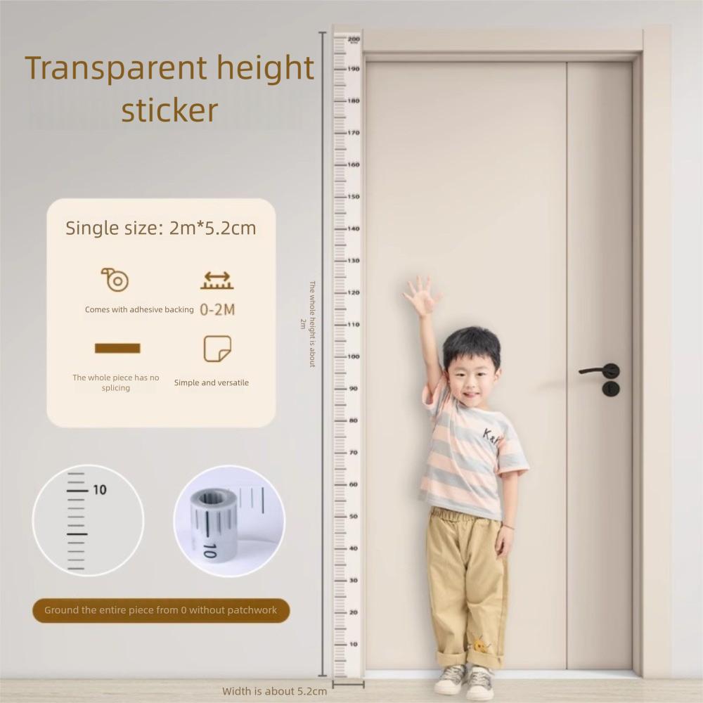 Waterproof Height Measurement Sticker Self-adhesive Growth Chart Sticker  Home Use