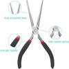 Long Nose Multi-Pliers - Precision Tip for Electrical Work & Crafting, Serrated Jaws with Wire Cutter (Professional Grade)