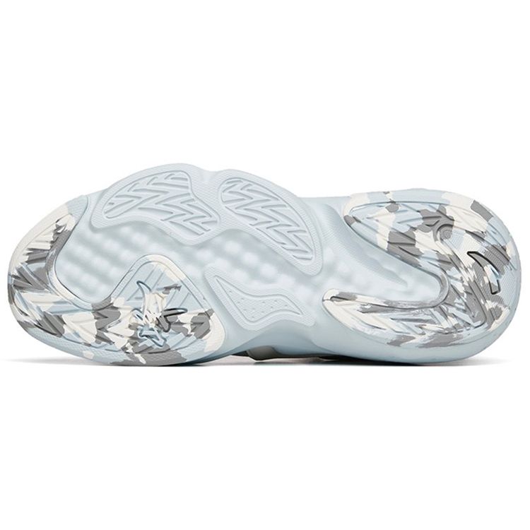 Anta Крутые легкие прочные повседневные кроссовки Weifeng с низким верхом, мужские кроссовки серо-белого цвета 112228080-4