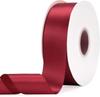 Stock 100% Polyester Wine Red Grosgrain Satin Ribbon Single & Double Sides Sizes 6mm 1cm 1.2cm 1.5cm 2cm 2.5cm 4cm