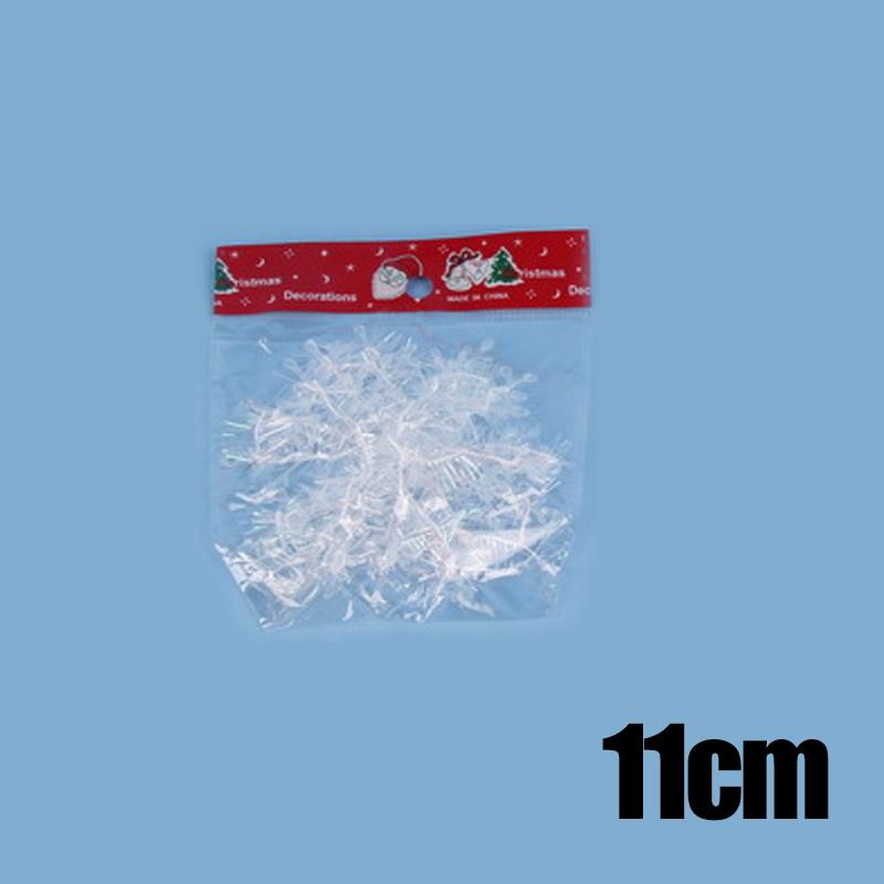 5 упаковок пластиковых матовых снежинок, украшение для рождественской елки, рождественское украшение, снежинки, принадлежности для праздничной вечеринки