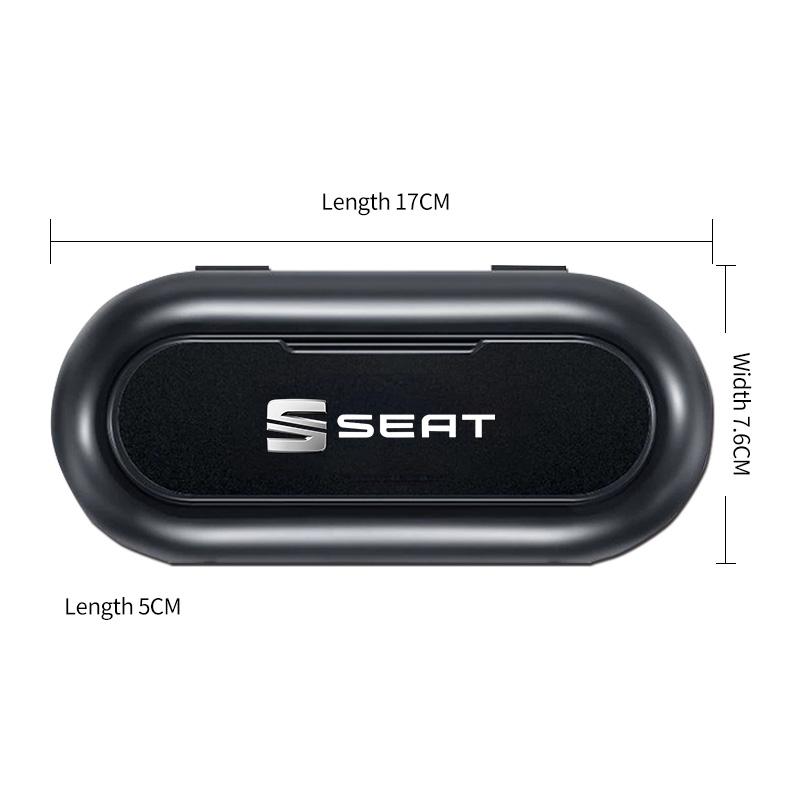 1 шт. Автомобильный солнцезащитный козырек Органайзер-держатель для хранения очков Аксессуары Для SEAT Leon Ibiza MK2 MK3 5F 6L 6J FR Ateca Altea