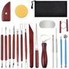 Pottery Tools 19 Sets of Clay Sculpture Carving Knife Pottery Repair Stone Sewing Clay Diy Tools
