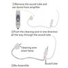 2Pcs Left Right Ear Hearing Aid Replacement Tube Earphone Hearing Amplifier Tool