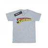 Boys Superman Telescopic Crackle Logo T-Shirt
