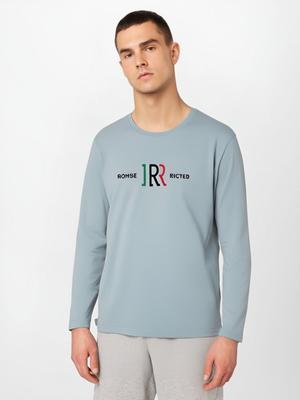 Мужская футболка с длинным рукавом JRR Pattern из чистого хлопка, повседневные свитера больших размеров для мужчин