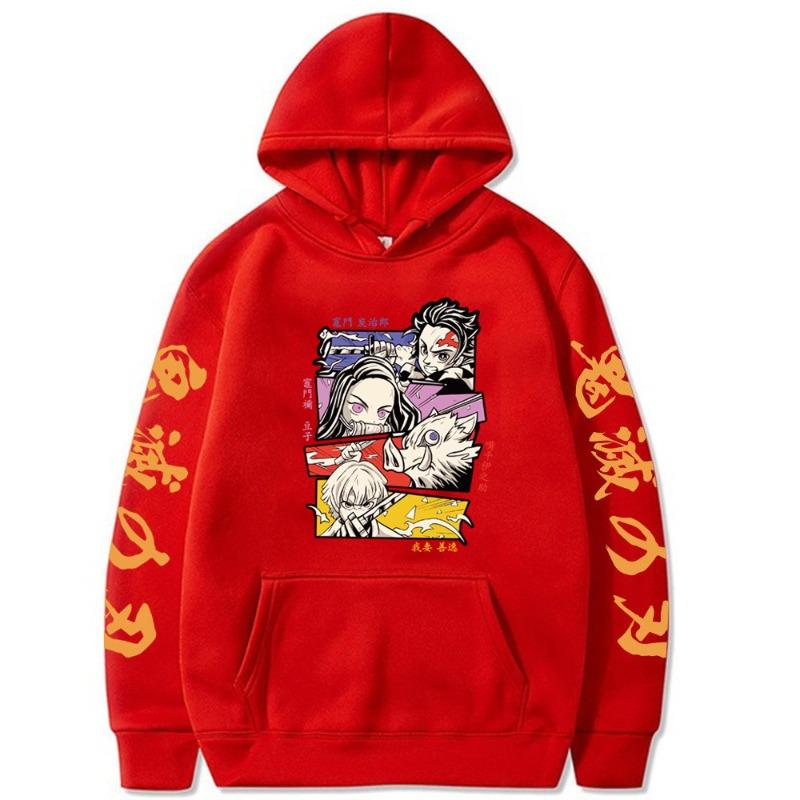 Японское аниме Танджиро Камадо Мицубоси Ёсинобу Худи с узором для мужчин и женщин Дизайнерский пуловер Мужские флисовые худи