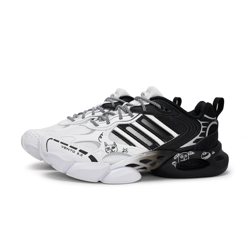 adidas CLIMACOOL VENTO 3.0 Нескользящие Износостойкие Низкие Беговые Кроссовки Мужские Белый Черный IF9698(Team80-S-BOX)