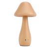 Wooden Mushroom Lamp 3000K 4000K 6000K Stepless Dimmable Touch Control 150 Degree Rotatable