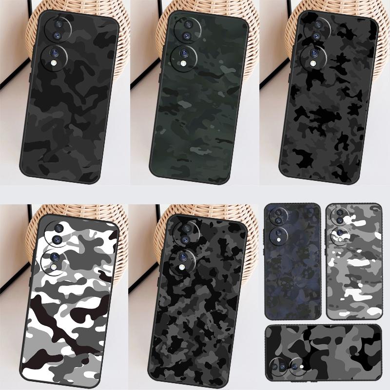 Ночная темная камуфляжная военная камуфляжная funda для Honor X9a X8a X7a X6a X6 X7 X8 X9 8X 9X Honor Magic 5 Pro 10 50 70 90 Lite Чехол