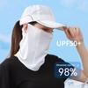 UV Protection Ice Silk Mask Sun Proof Bib Solid Color Face Cover Face Shield Summer Face Scarves Sunscreen Face Scarf Riding