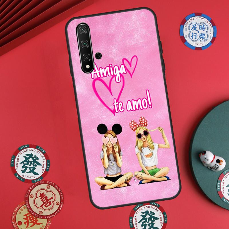 Чехол для девочек Bff Лучшие подруги Навсегда Всегда Для Huawei Nova 5T 10 9 SE 7i 8i 11i 12i Y73 Y90 Y70 Y72 Y61 Y91 P60 Pro P30 P40 Lite