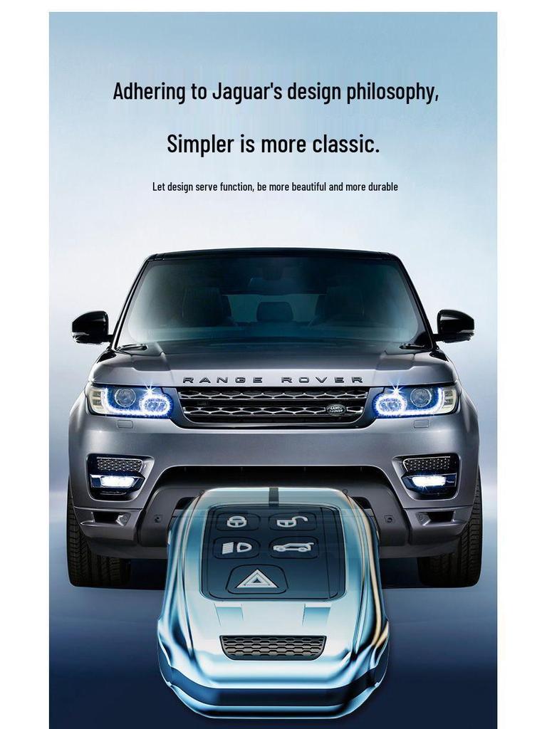 Чехол для ключа Jaguar для XEL, XFL, E-PACE, XJL, F-PACE - Роскошная защитная накладка