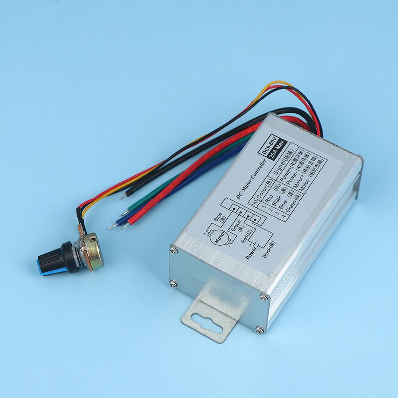 Бесступенчатый регулятор скорости двигателя постоянного тока DC 9V-60V 12V 24V 60V 20A Модулятор ширины импульса регулятор скорости двигателя PWM
