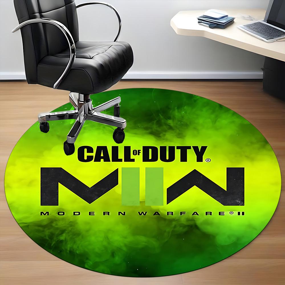 1 шт. Круглый коврик для офиса Call of Duty, нескользящий, мягкий и прочный офисный коврик для декора интерьера, идеально подходит для офиса, красивое украшение