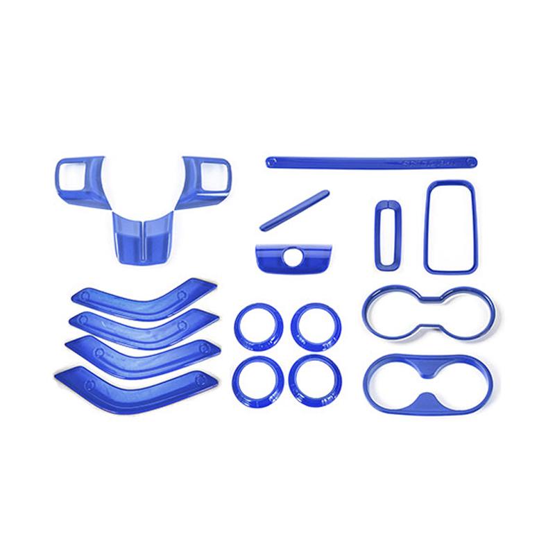 SHINEKA ABS украшение интерьера автомобиля, наклейки, полный комплект отделки, 2/4 дверные аксессуары для Jeep Wrangler JK JKU