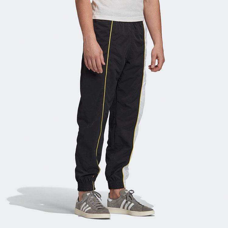 Adidas Originals Trefoil D TP 2 Неэластичные облегающие джоггеры с манжетами Трикотажные спортивные брюки Мужские брюки Черные FM2274