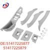 BMW F18 Gray Beige Interior Door Handle Set (7 Pieces)