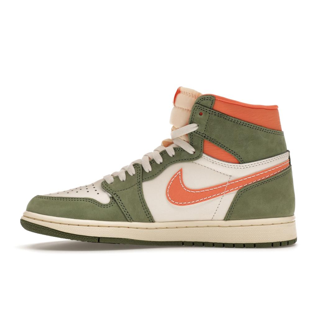 Мужские кроссовки Air Jordan 1 Retro High OG Craft Celadon Green Sky-J-Light-Olive Bright-Mandarin FB9934-300