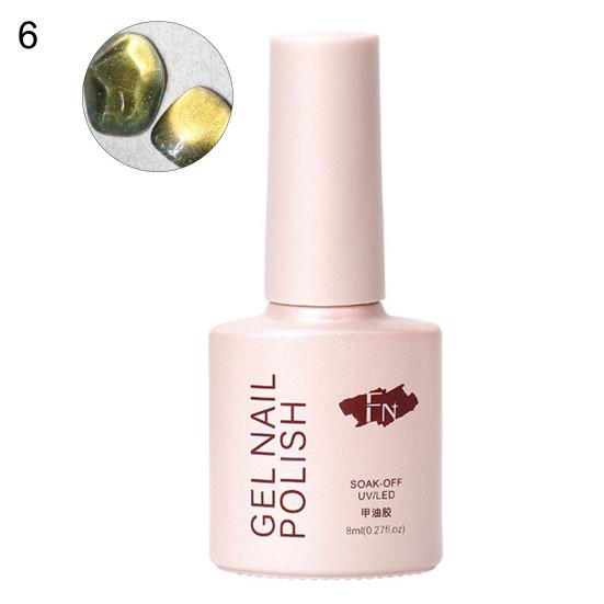 8 мл клей «кошачий глаз», сверкающий, быстросохнущий, тонкая текстура, зыбучий песок, гель-лак для дизайна ногтей для красоты 