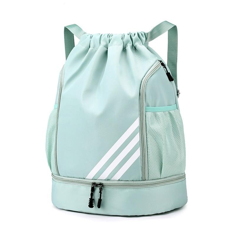Спортивная фитнес-сумка на шнурке, большая вместимость, разделение на мокрую и сухую одежду, футбольная баскетбольная сумка, походный рюкзак