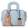 New Boston Handbag Women's 2025 New Trend Denim Blue High Quality Hand Pillow Bag Fashion Bag