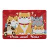 Износостойкий коврик для входа в дом с изображением животных из мультфильмов, проволочная петля, противоскользящий коврик для удаления песка и пыли