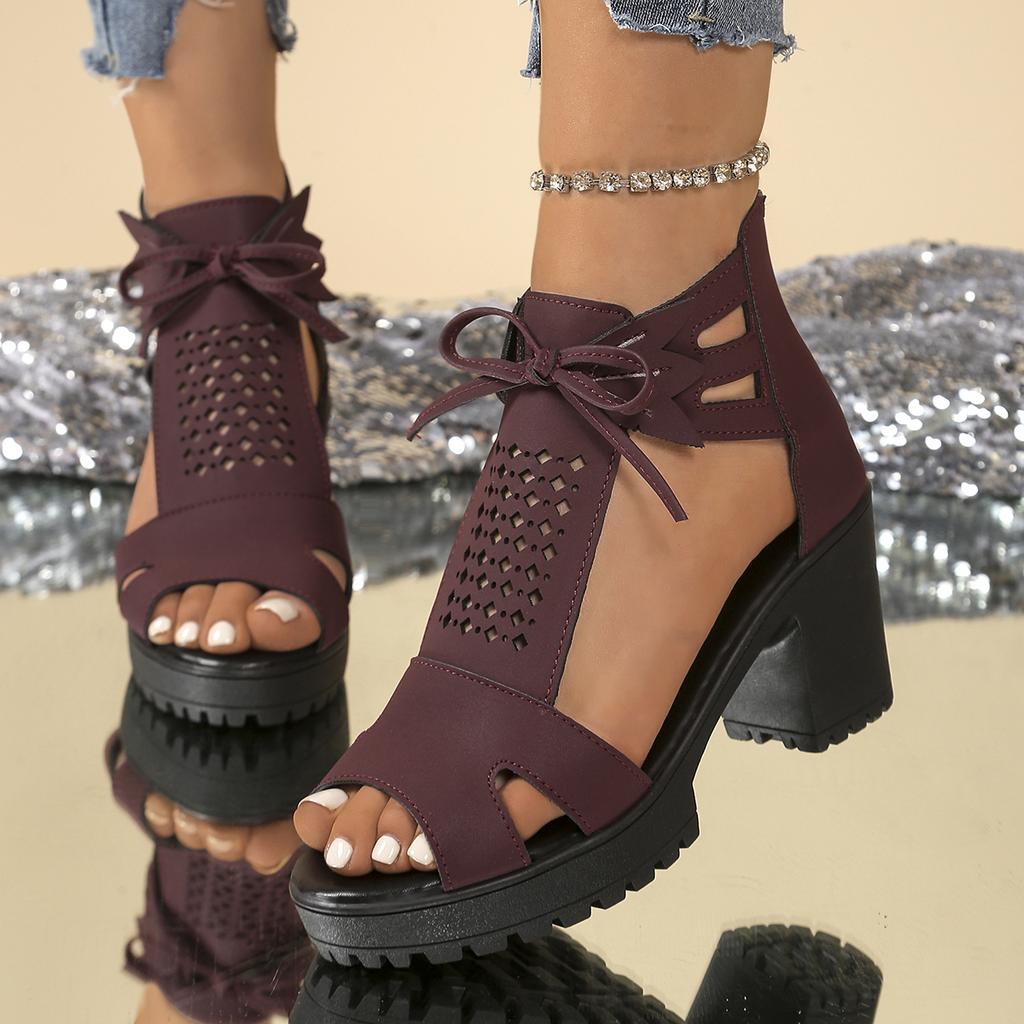 2026 Новые Летние Женские Сандалии Рыбий Ротик На Танкетке С Вырезами Противоскользящие Туфли Женские Повседневные Модные Сандалии На Высоком Каблуке С Открытым Носком