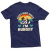 Retro Hiking T Shirt Everything Hurts Im Hungry Funny Mountain Climbing Graphic Unisex Tees Outdoor Adventure Humor Top