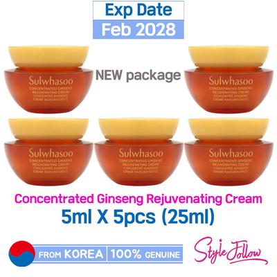 5 шт./25 мл_Концентрированный омолаживающий крем с женьшенем 5 мл (Образец)