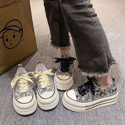 Новая китайская парусиновая обувь в стиле весна и лето повседневная обувь для скейтборда новая нишевая оригинальная на толстой подошве