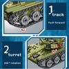 324PCS Military Tank Main Battle Series Weapon Ww2 Building Blocks -85 Tank  Army City Enlighten Bricks Toys for Children Boy