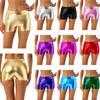 Women's Shiny Metallic Low Waist Boyshort Rave Dance Booty Shorts Hot Panties