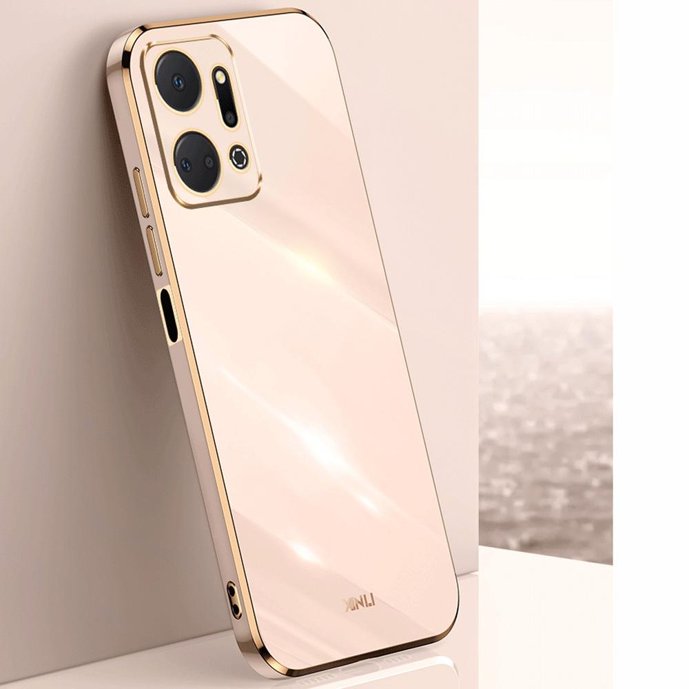 For Honor X7A Case Luxury Square Plating RKY-LX1, RKY-LX2, RKY-LX3 Phone Case ShockProof Silicone Back Cover Fundas