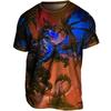 Мужская футболка с графическим принтом животного Дракона, футболка с коротким рукавом, 3D-печать, круглый вырез, винтажная мода, дизайнерская, для улицы, повседневная