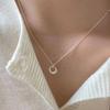 Women's Pendant Silver Minimalist Ring Balloon Necklace (15452951)