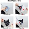Fuuny Motorcycle Car Sticker Cat Peeking Cat Sticker Decal Black White Car Styling Vinyl Decal Decoration Auto Car Accessories