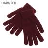 Women Winter Warm Basic Thicken Wool Knitted Mittens Plush Lining Full Fingered Gloves