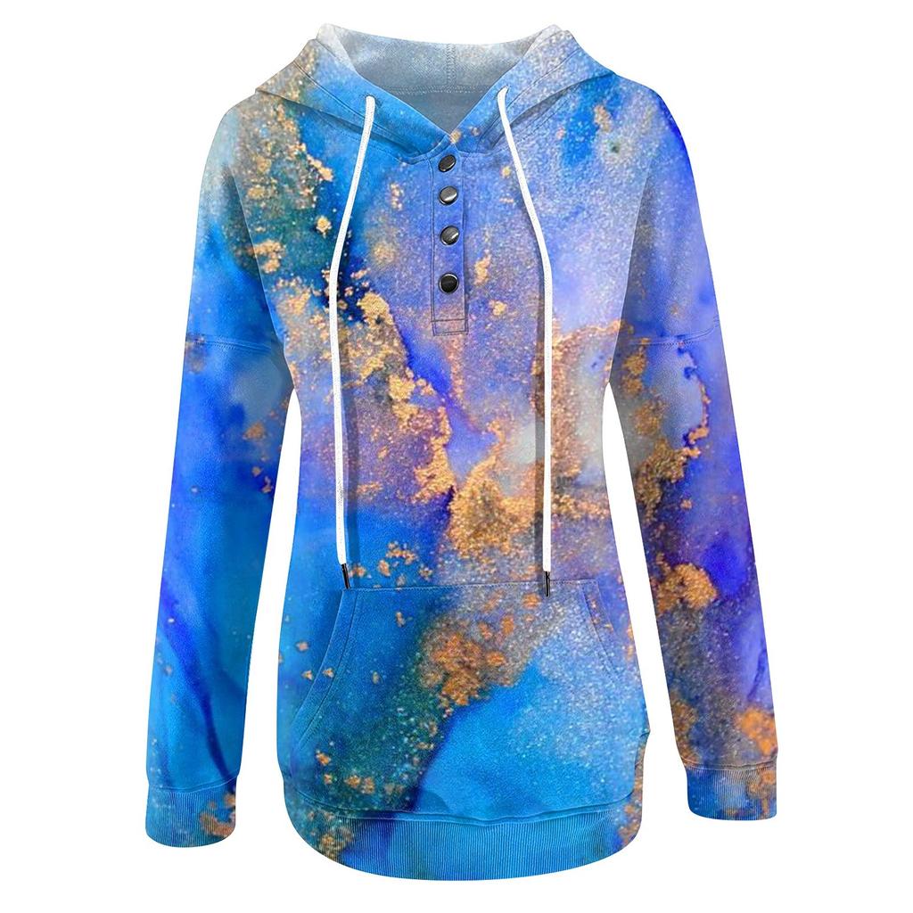 Women's Fashion Long-sleeved Printed Hoodie Top