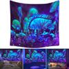 Fluorescent Mushroom Tapestry Background Luminous Wall Hanging Art Home Decor