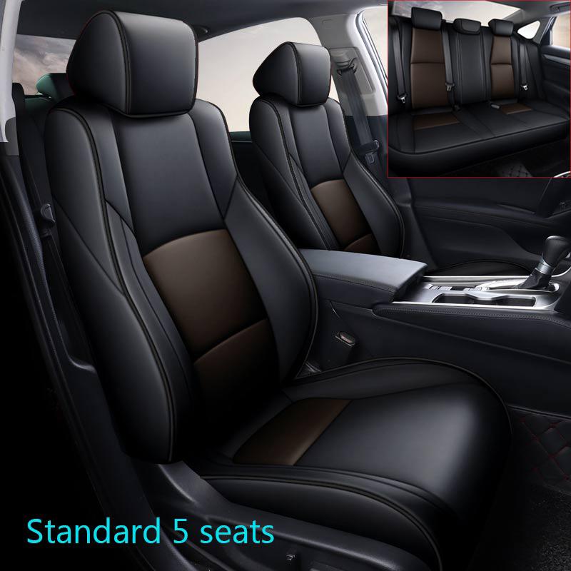 Индивидуальные чехлы на сиденья автомобиля для Honda Accord 2018 2019 2020 2025 2025-10-го поколения Защитные Премиальные кожаные аксессуары