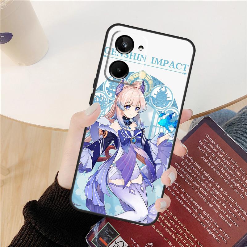 Чехол Sangonomiya Kokomi Genshin Impact Для Realme GT 7 Pro GT 6T 6 5 C55 C53 C51 C21Y C25S C61 C67 C75 10 11 12 13 14 Pro Plus